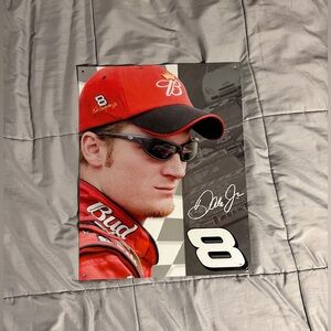NASCAR Dale Earnhardt Jr. Tin Sign a Legacy of Racing Metal Racing #8 Budweiser